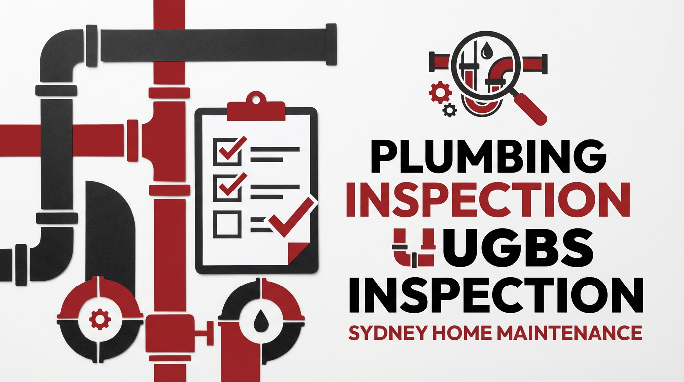 Professional plumbing inspection checklist and tools in Sydney home