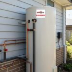 Modern tank hot water system installation by licensed Sydney plumber showing professional residential hot water service