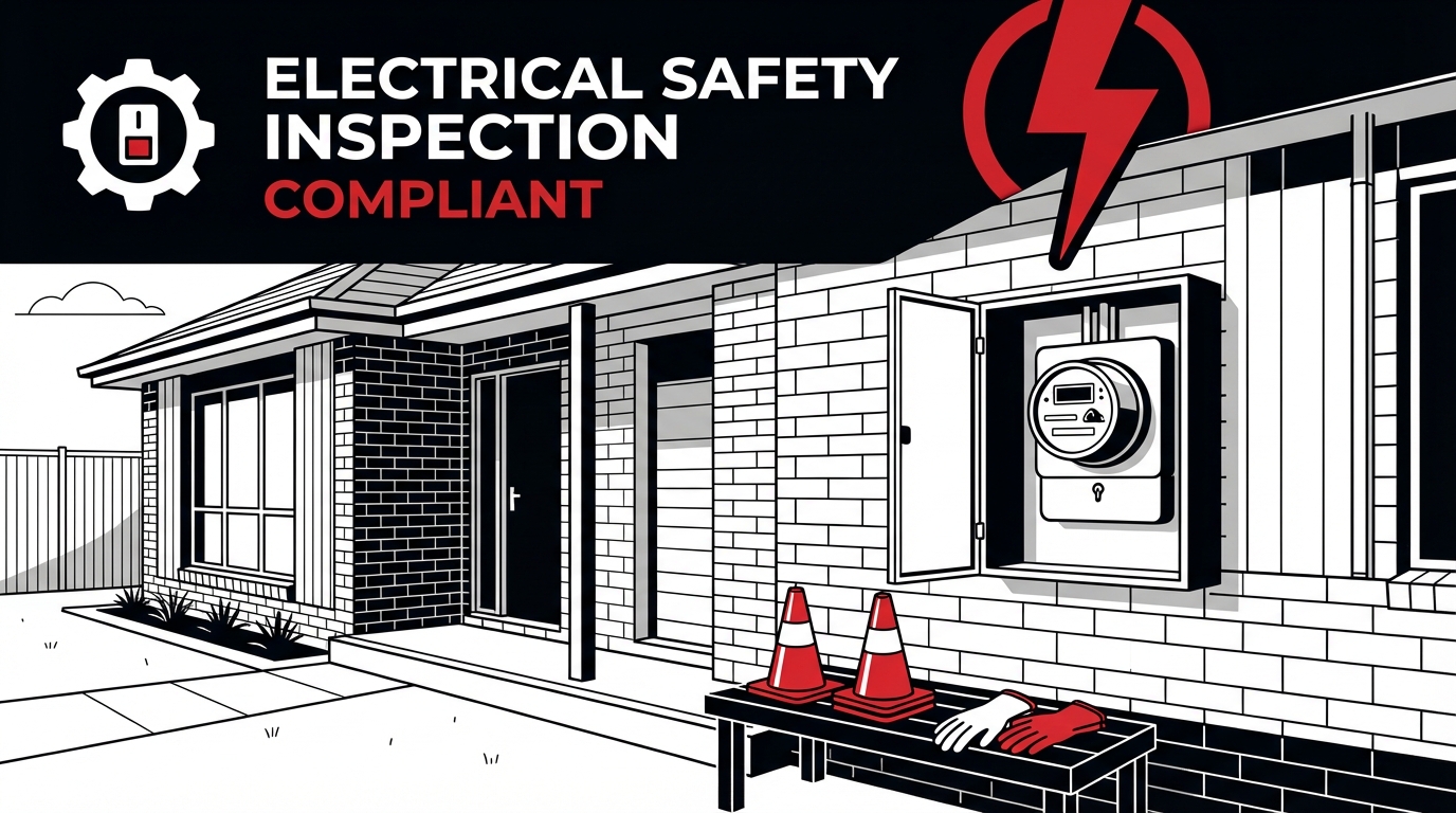 Professional electrical safety inspection of Sydney home switchboard showing compliance testing equipment for 2026 regulations