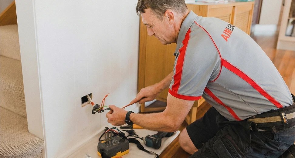 Professional electrician installing household and commercial electrical appliances for reliable performance in Sydney