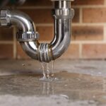 Emergency plumber Sydney — burst pipe repair in Australian suburban home