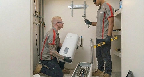 Experienced Sydney plumber inspecting hot water systems to ensure safety, efficiency and reliable performance